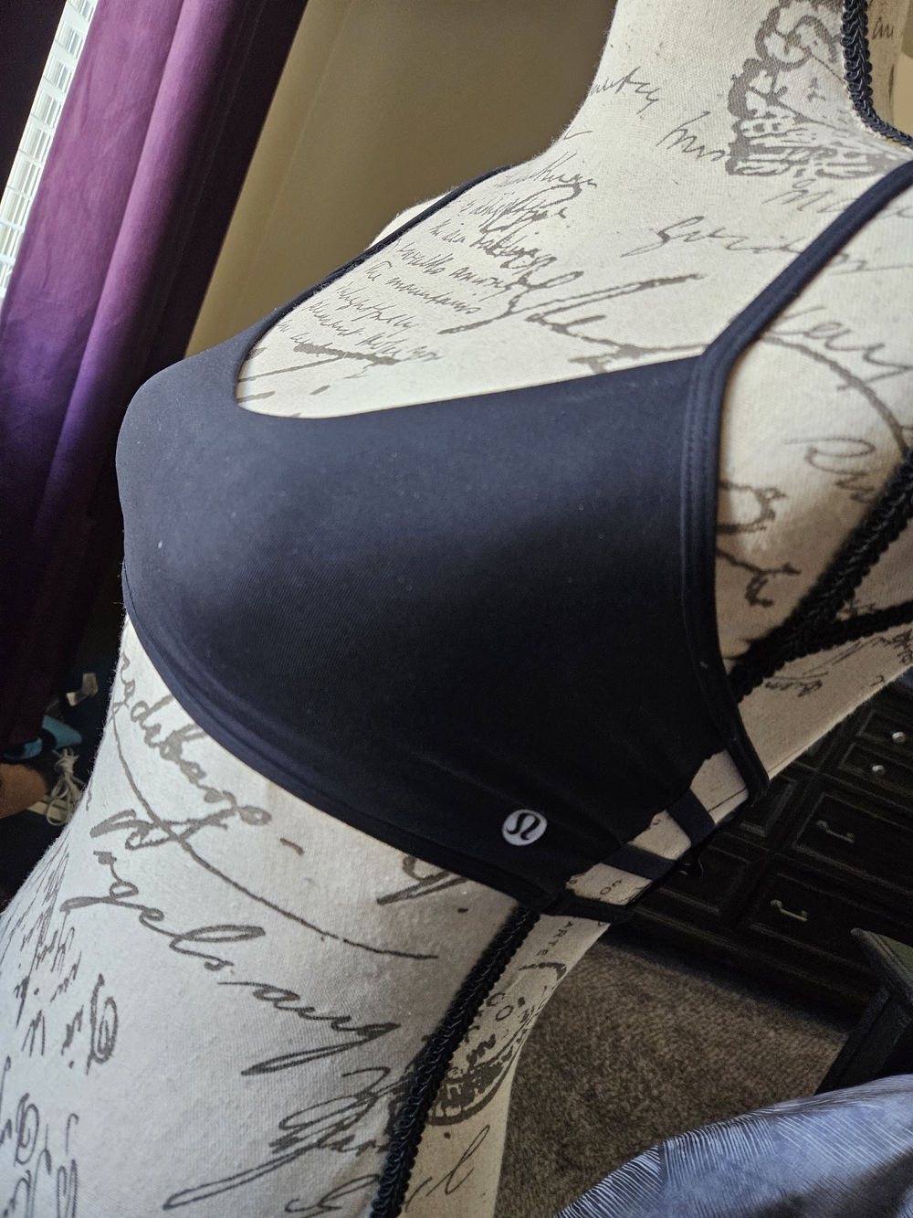 lululemon athletica Black Strappy Low-Impact Sports Bra